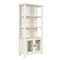 Flash Furniture Stella Modern Farmhouse Wooden Bookcase and Storage Cabinet, 3 Upper Shelves in White ZG-027-WHT-GG - alternate 8